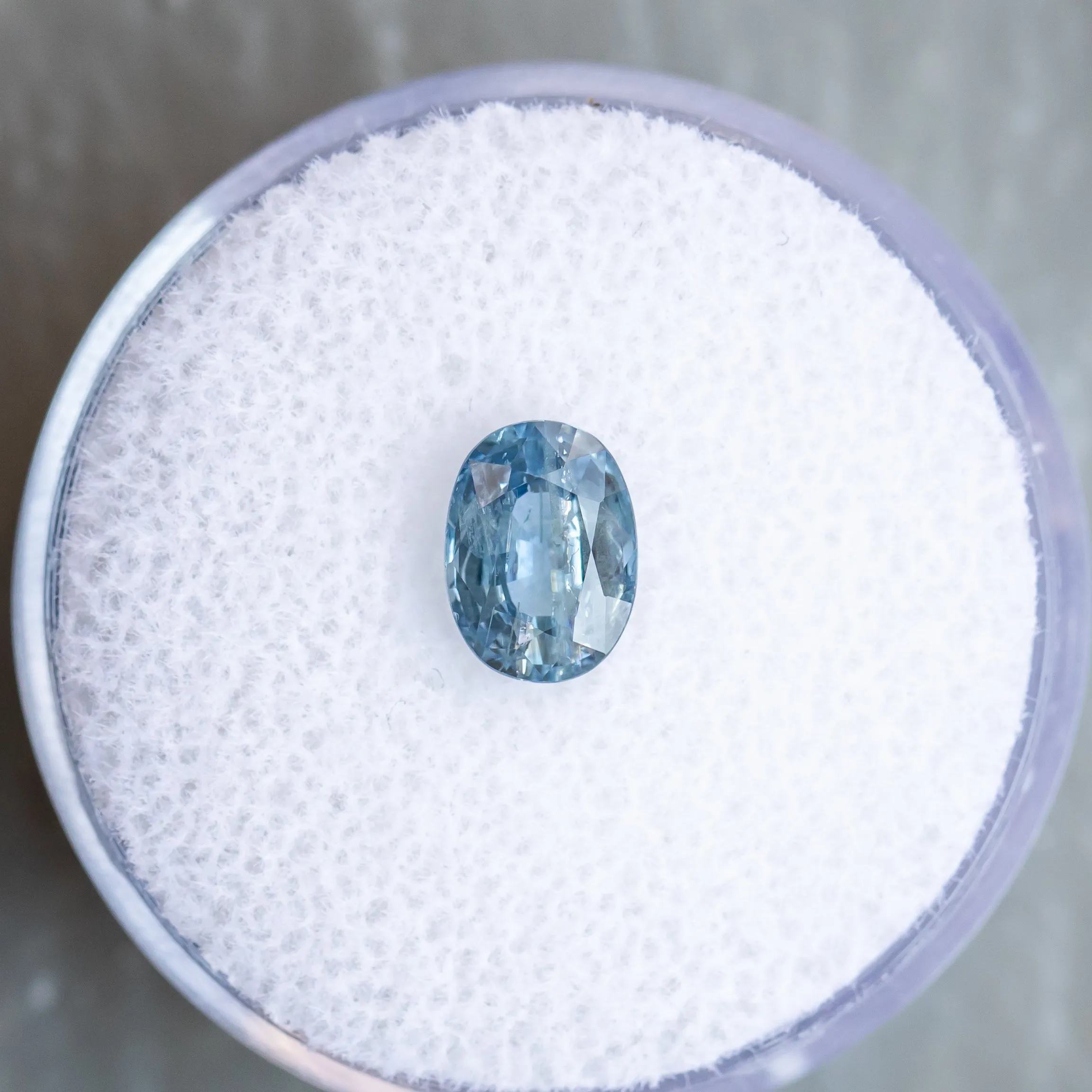 1.21CT OVAL MADAGASCAR SAPPHIRE, SKY BLUE, 7.28X5.34X3.47MM