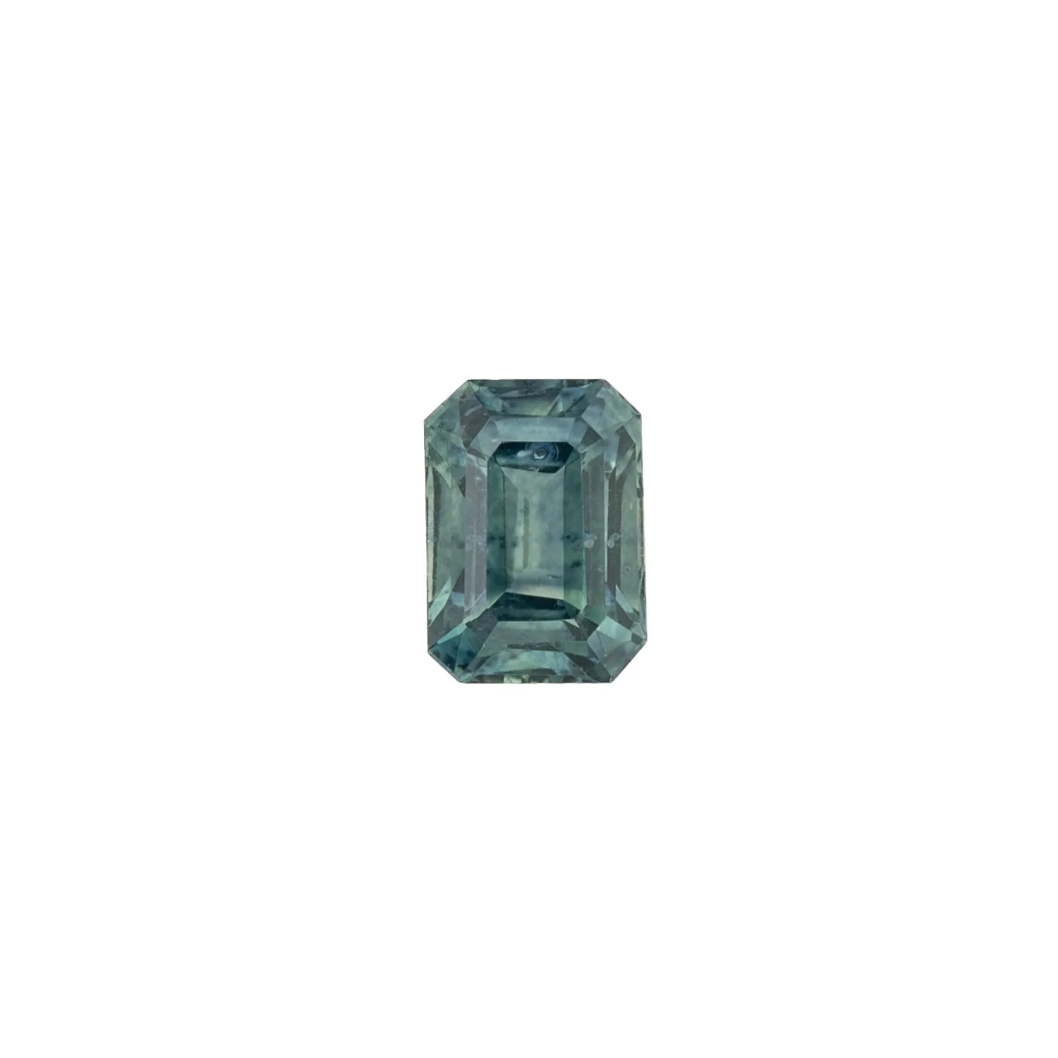 1.50ct Emerald Cut Teal Blue Montana Sapphire SF390