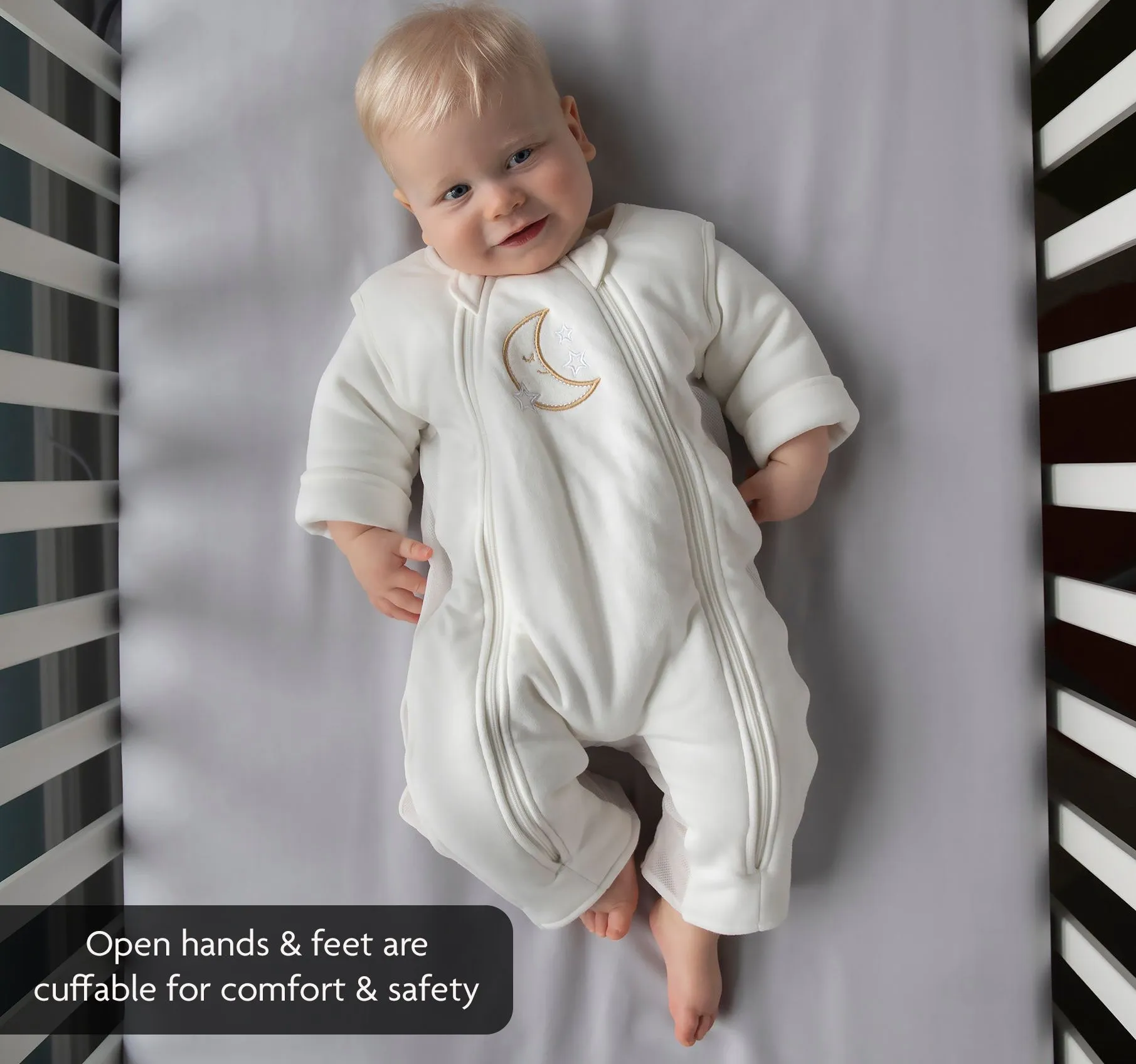 2-in-1 Double Zipper Swaddle Transition Sleepsuit