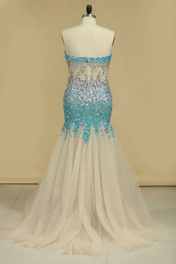 2024 Sweetheart Prom Dresses Mermaid P9MSZ78D