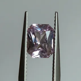 2.02CT CEYLON RADIANT CUT SAPPHIRE, LIGHT PINK, 8.13X6.55MM