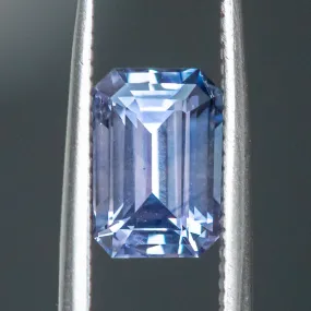 3.07CT EMERALD CUT MADAGASCAR SAPPHIRE, LAVENDER PURPLE, 9.30X6.44X5MM