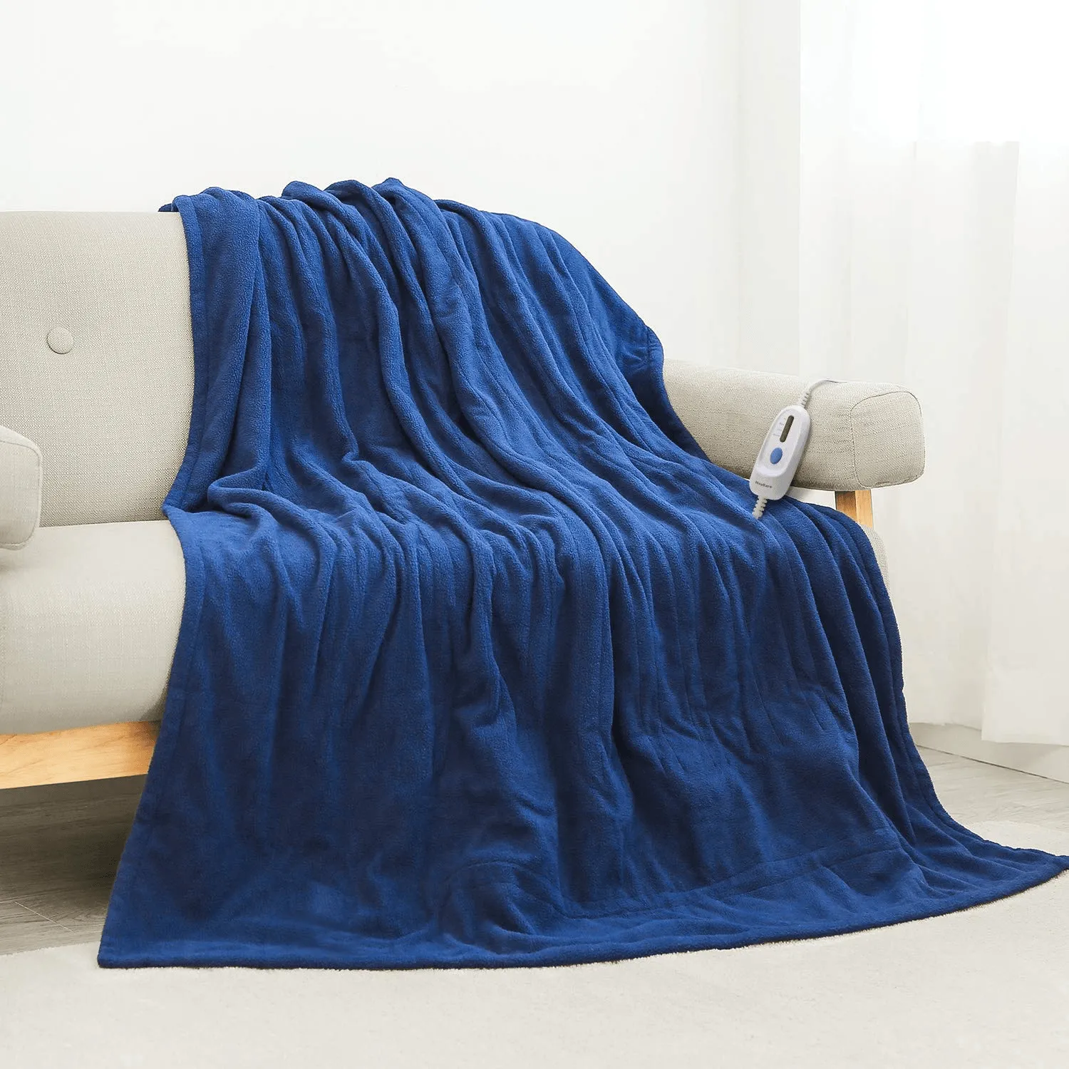 50 x 60 cozy soft fleece Electric blanket, Blue