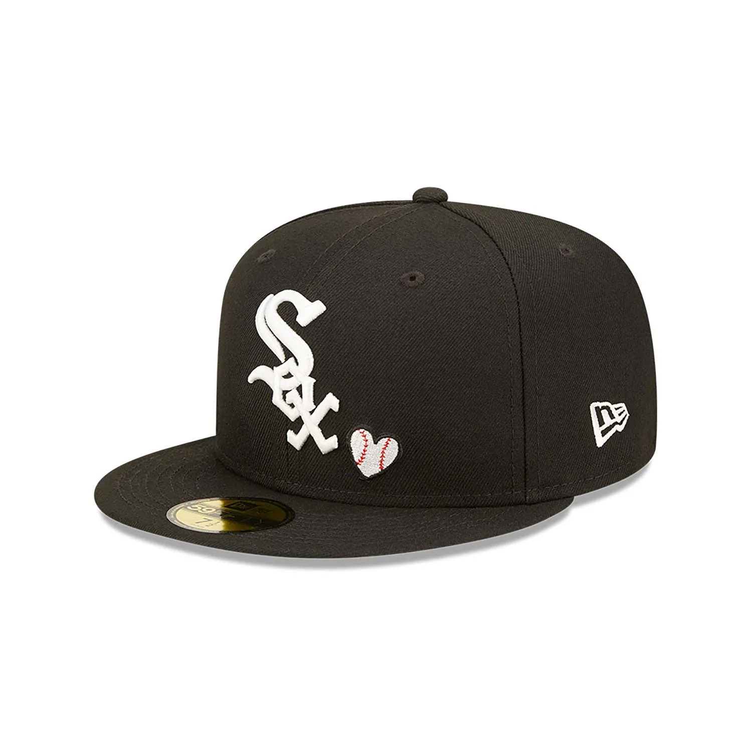 [60243674] Chicago White Sox 05 WS Team Heart Black 59FIFTY Mens Fitted Hat