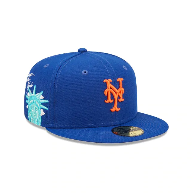 [60243754] New York Mets Cloud Icon Blue 59FIFTY Mens Fitted Hat