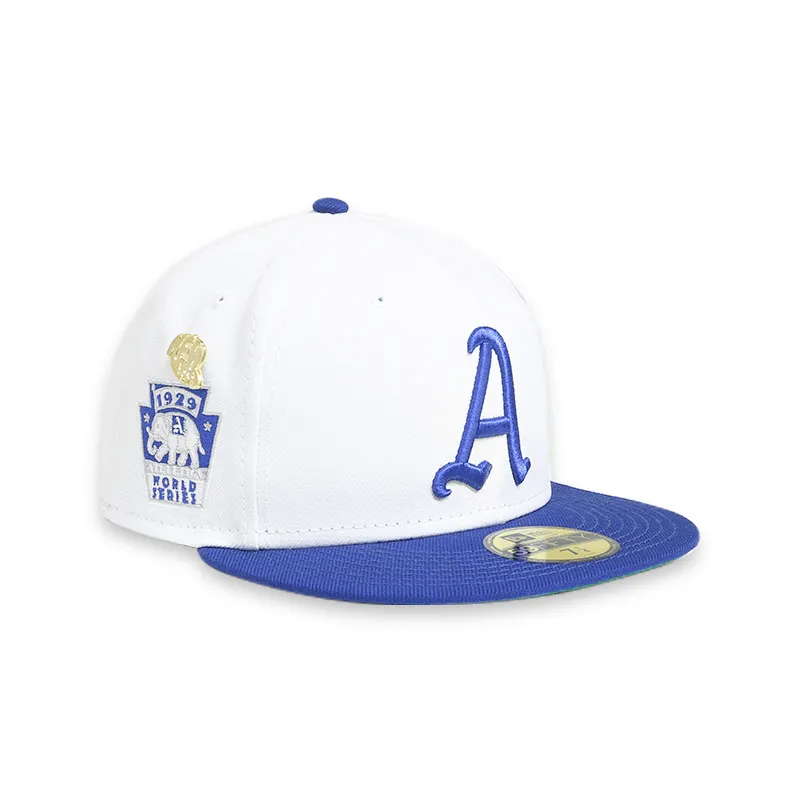 [60244528] Philadelphia Athletics LOGO History White '29 WS 59FIFTY Men's Fitted Hat