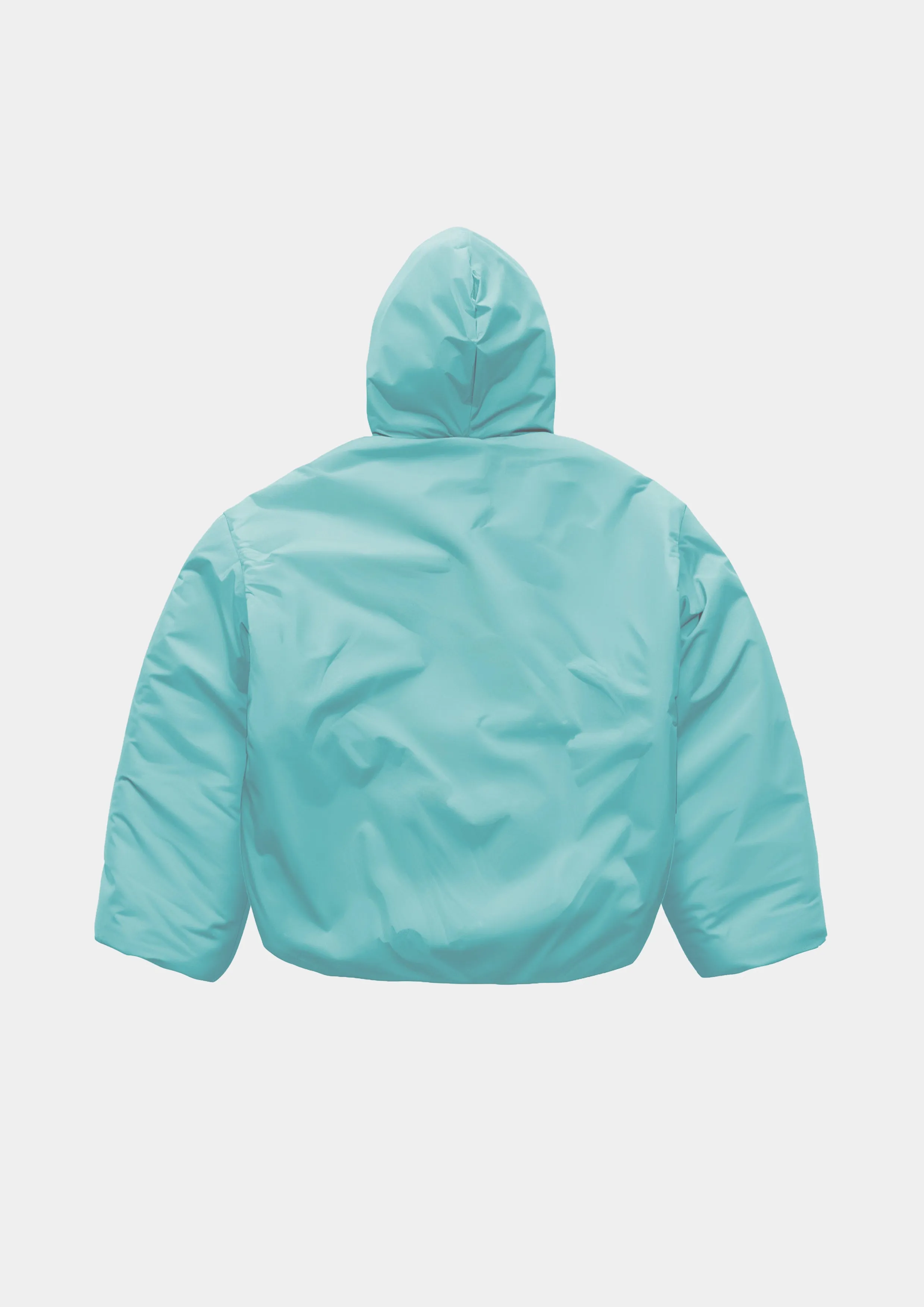 Premium Blue Airdrop Puffer Hoodie - Optimum Warmth and Comfort