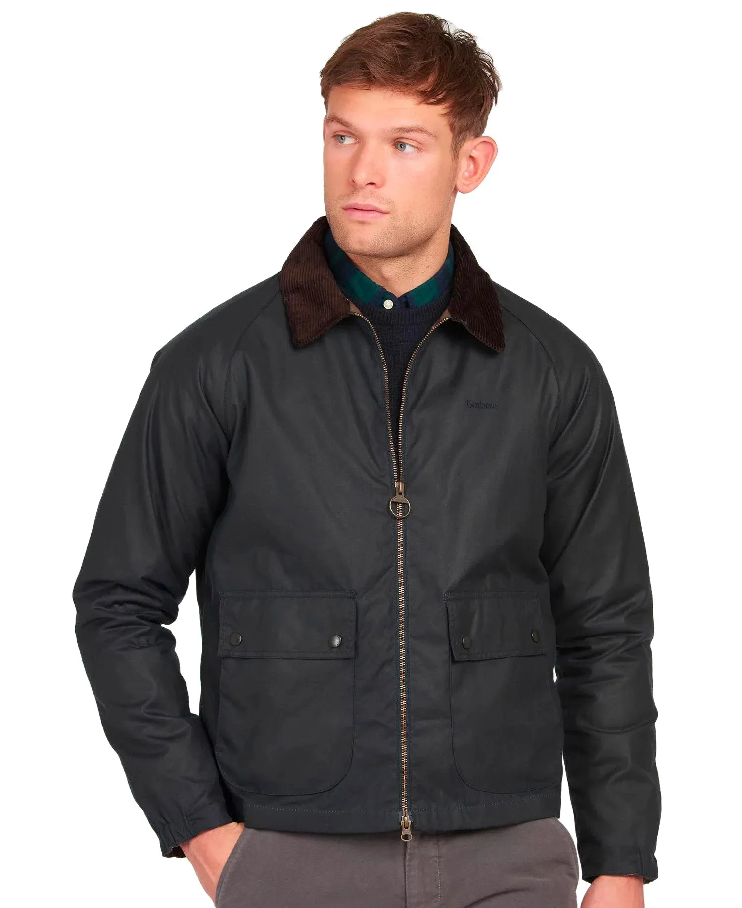 Barbour Mens Dom Classic Waxed Jacket - Stylish & Durable Outerwear