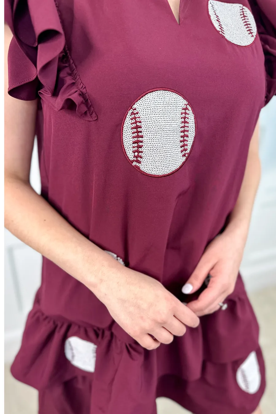 Baseball Fan Sequin Dress