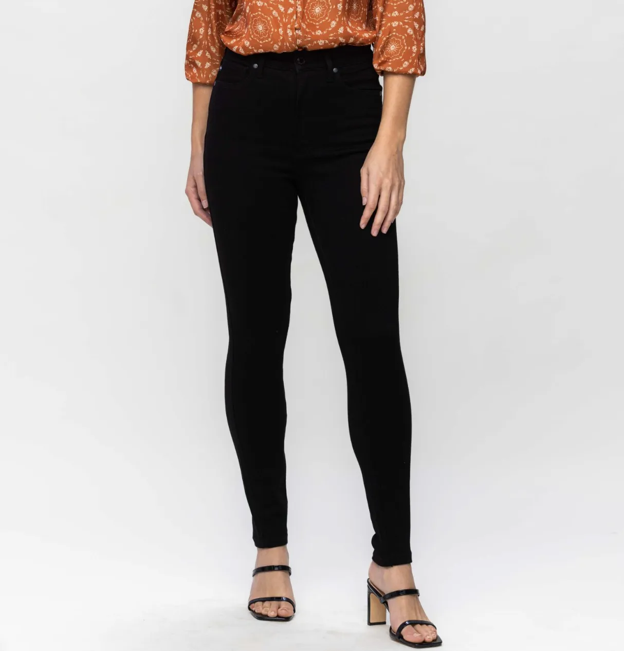 Black Tummy Control Skinny Jeans