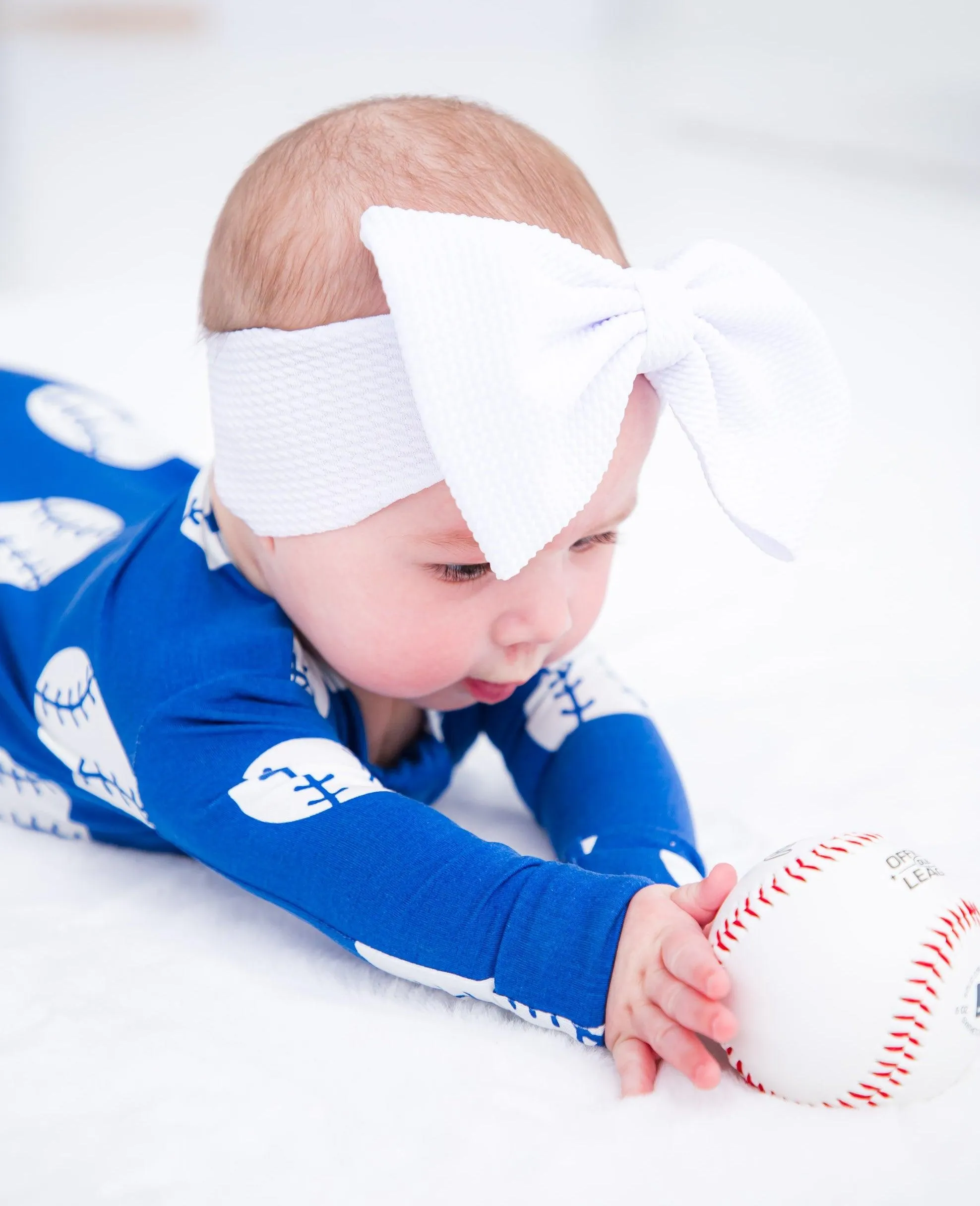 Blue Baseball Convertible Romper