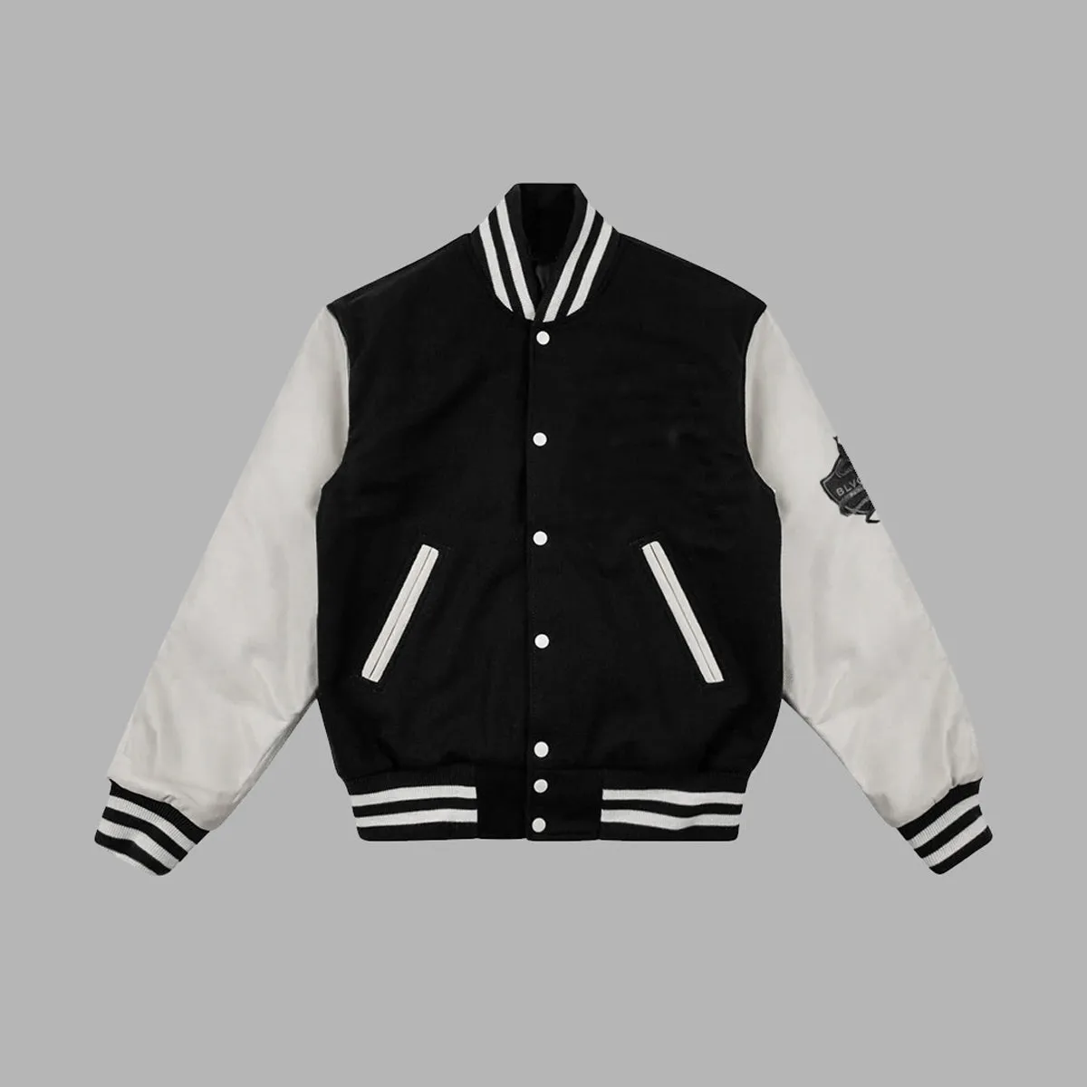 'Blvck x Whte Baseball' Jacket