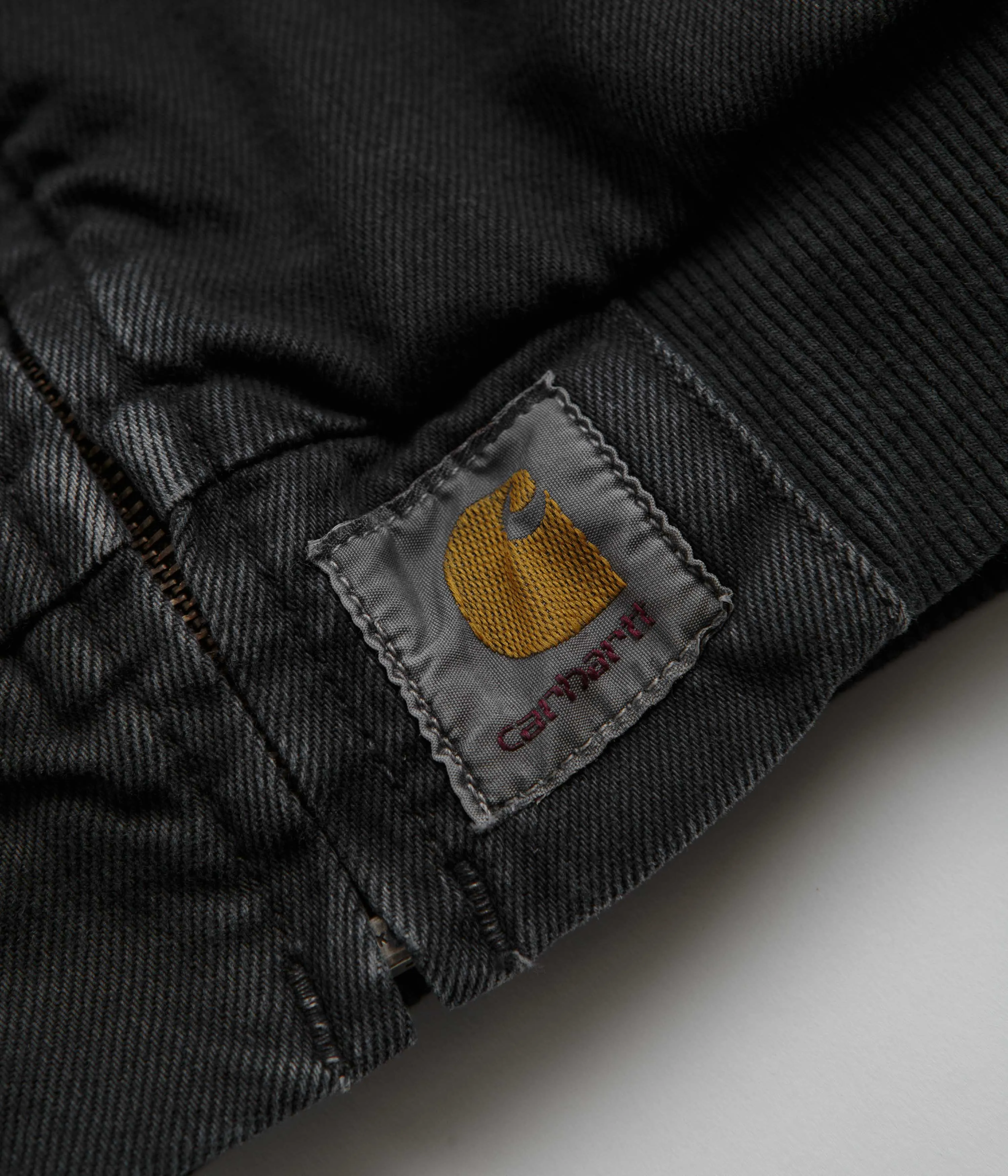 Carhartt OG Santa Fe Bomber Jacket - Stone Dyed Black