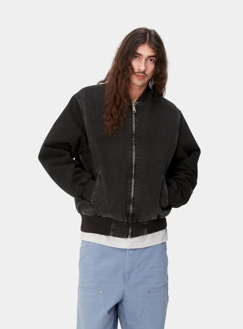 CARHARTT WIP Paxon Bomber Black/Black Stone Washed