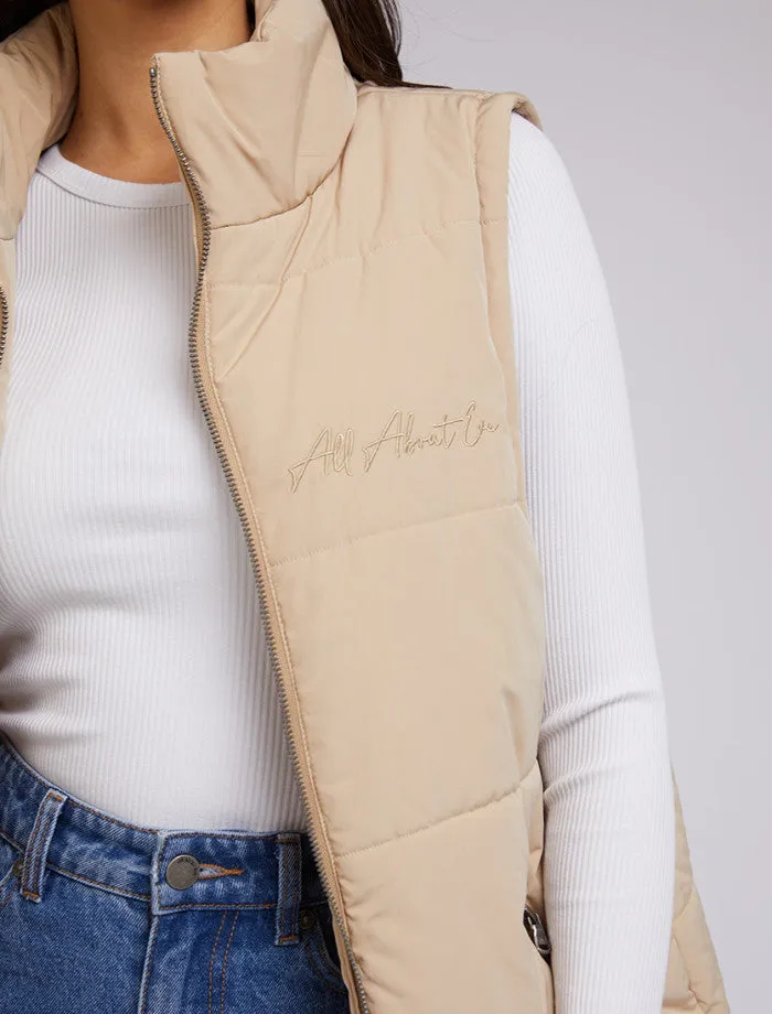 Classic Puffer Vest (Oatmeal)