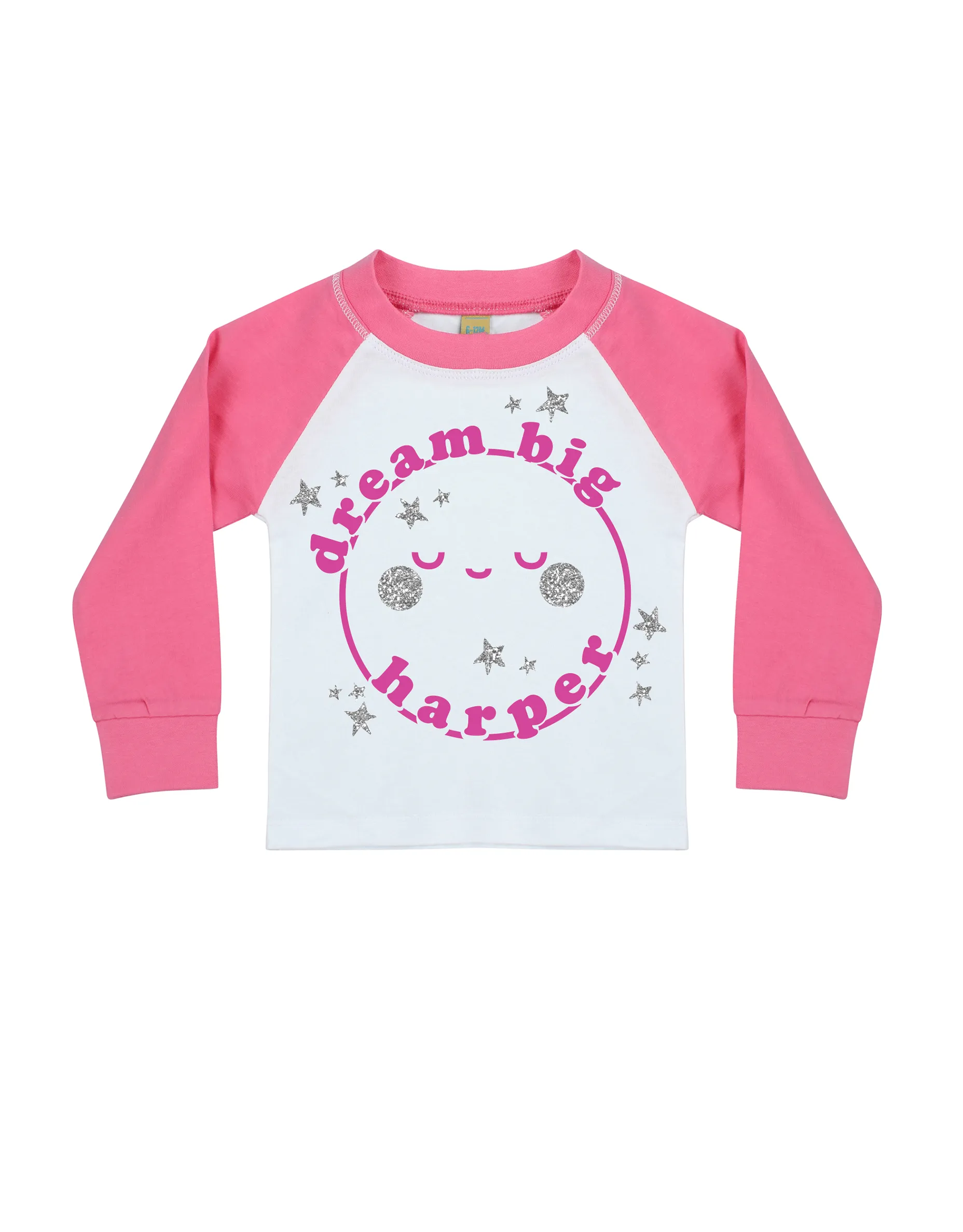 Dream Big - Personalised Name - Plain Pyjama Sets