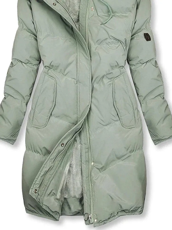 Elegant Fleece Lined Heated Jacket for Women - Stylish and Functional Outerwear