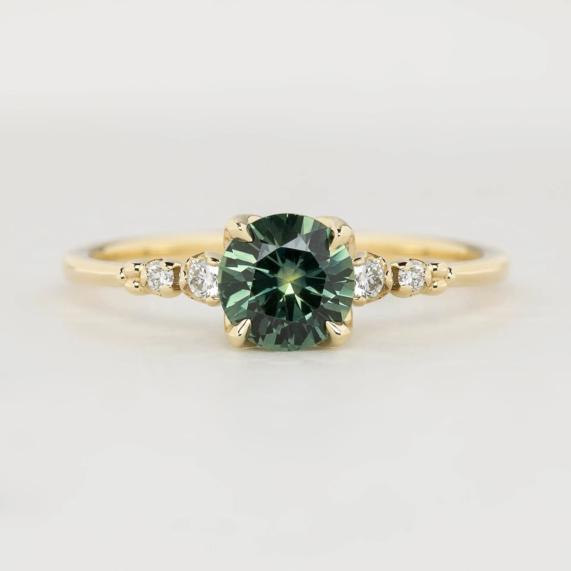 Estel Luxe Ring - 0.92ct Green Montana Sapphire (One of a kind)