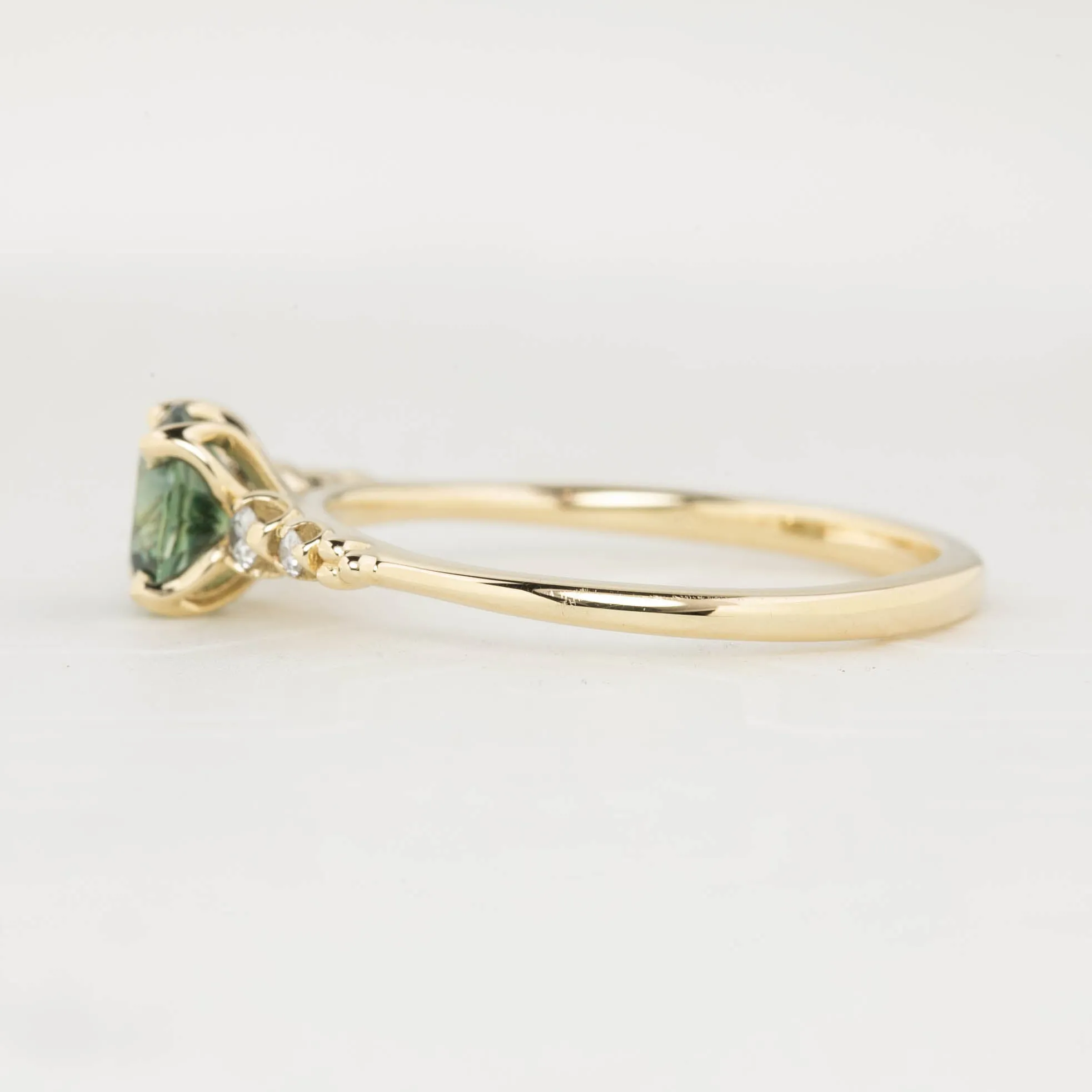 Estel Luxe Ring - 0.92ct Green Montana Sapphire (One of a kind)