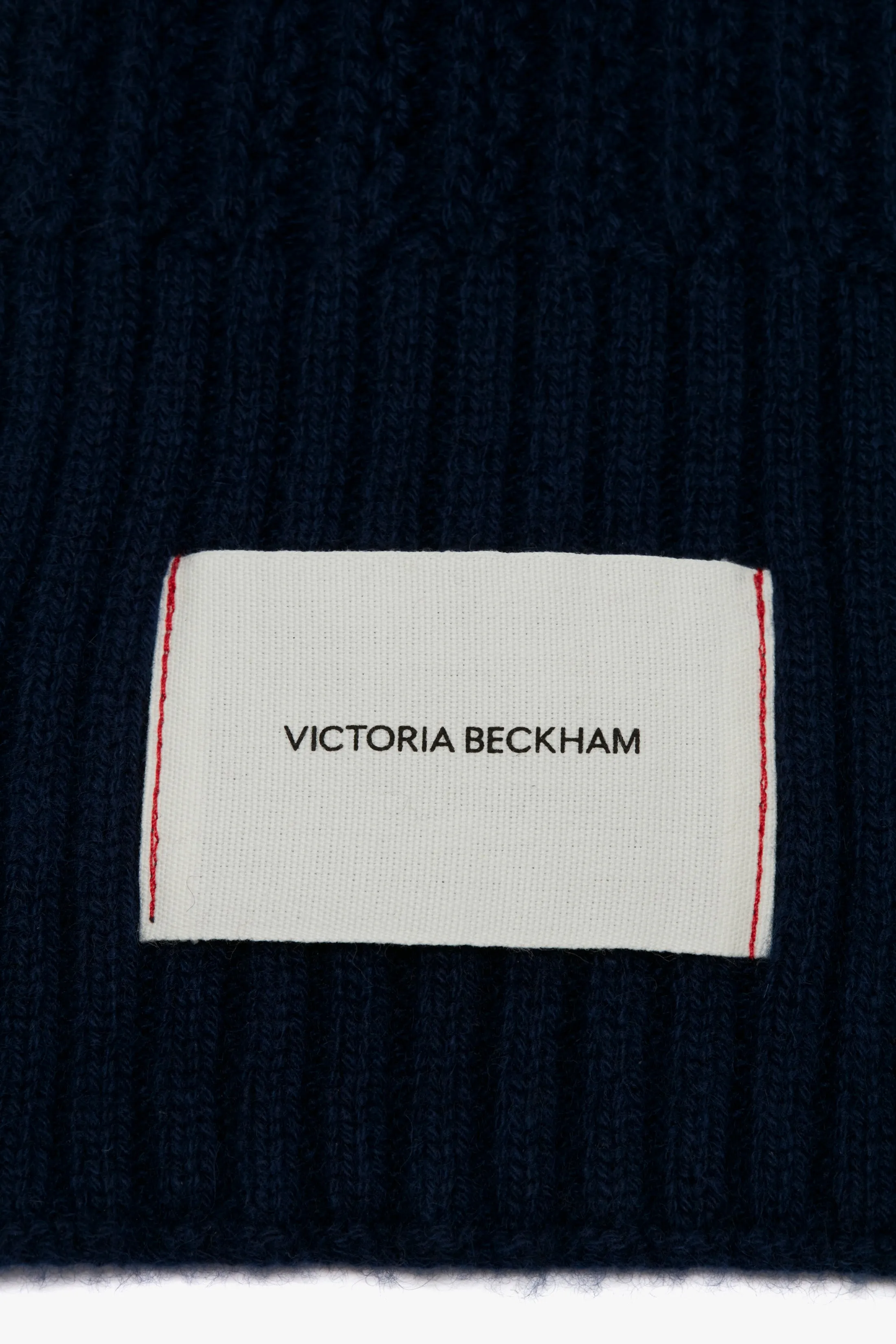 Exclusive Logo Patch Scarf In Navy