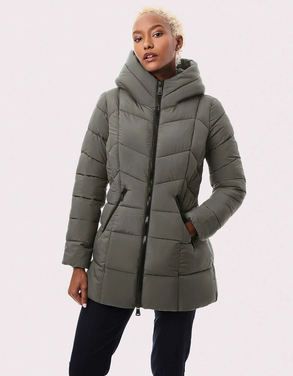 Fab Funnel Quilted Puffer Jacket