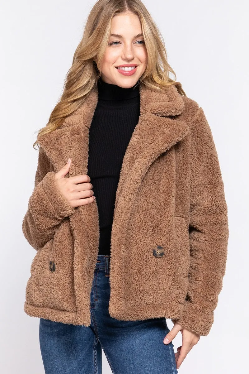 Faux Fur Sherpa Jacket