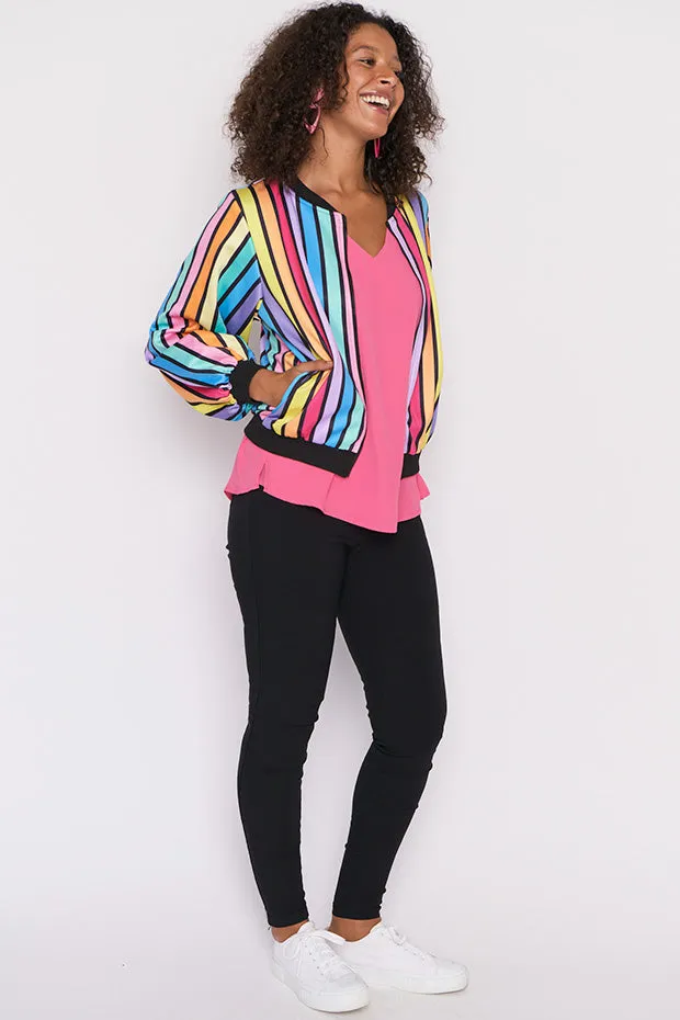 Flashy LPD Black Stripe Bomber