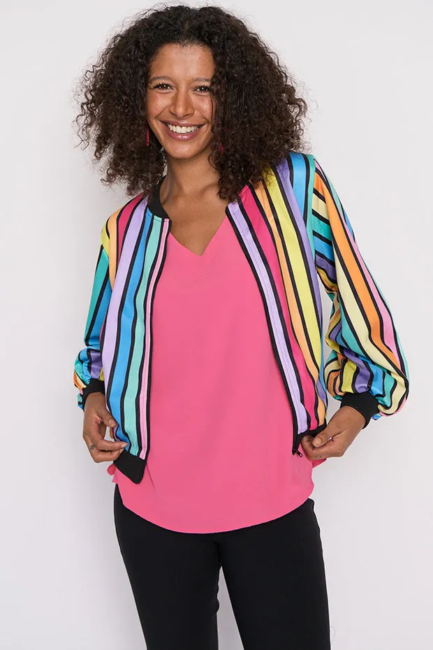 Flashy LPD Black Stripe Bomber