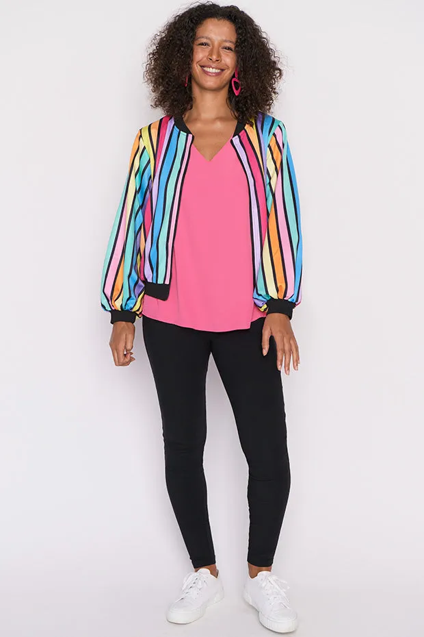 Flashy LPD Black Stripe Bomber