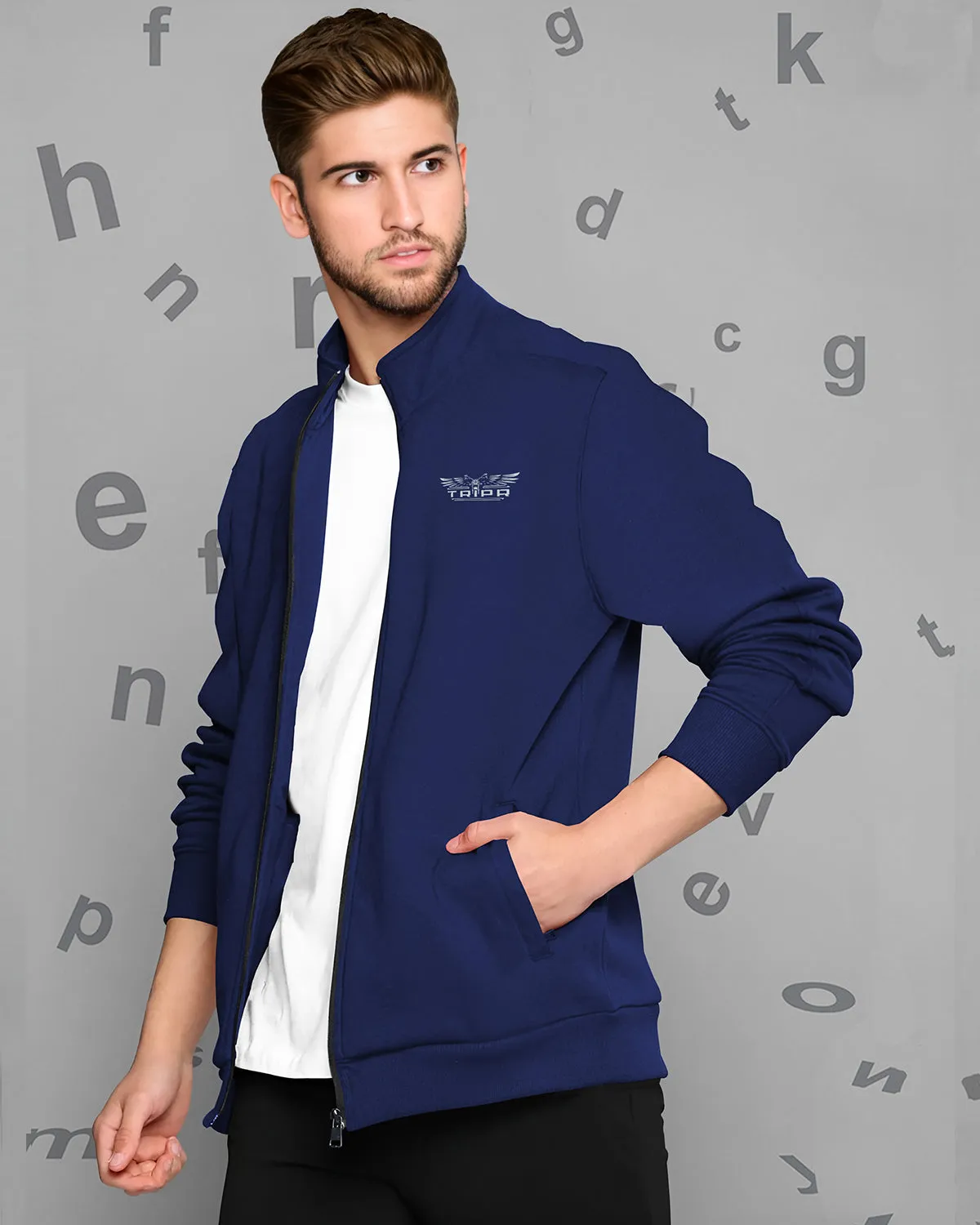 Full Sleeve Jacket - Navy Blue