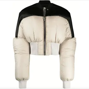 GIRDERED BOMBER JACKET - PEARL