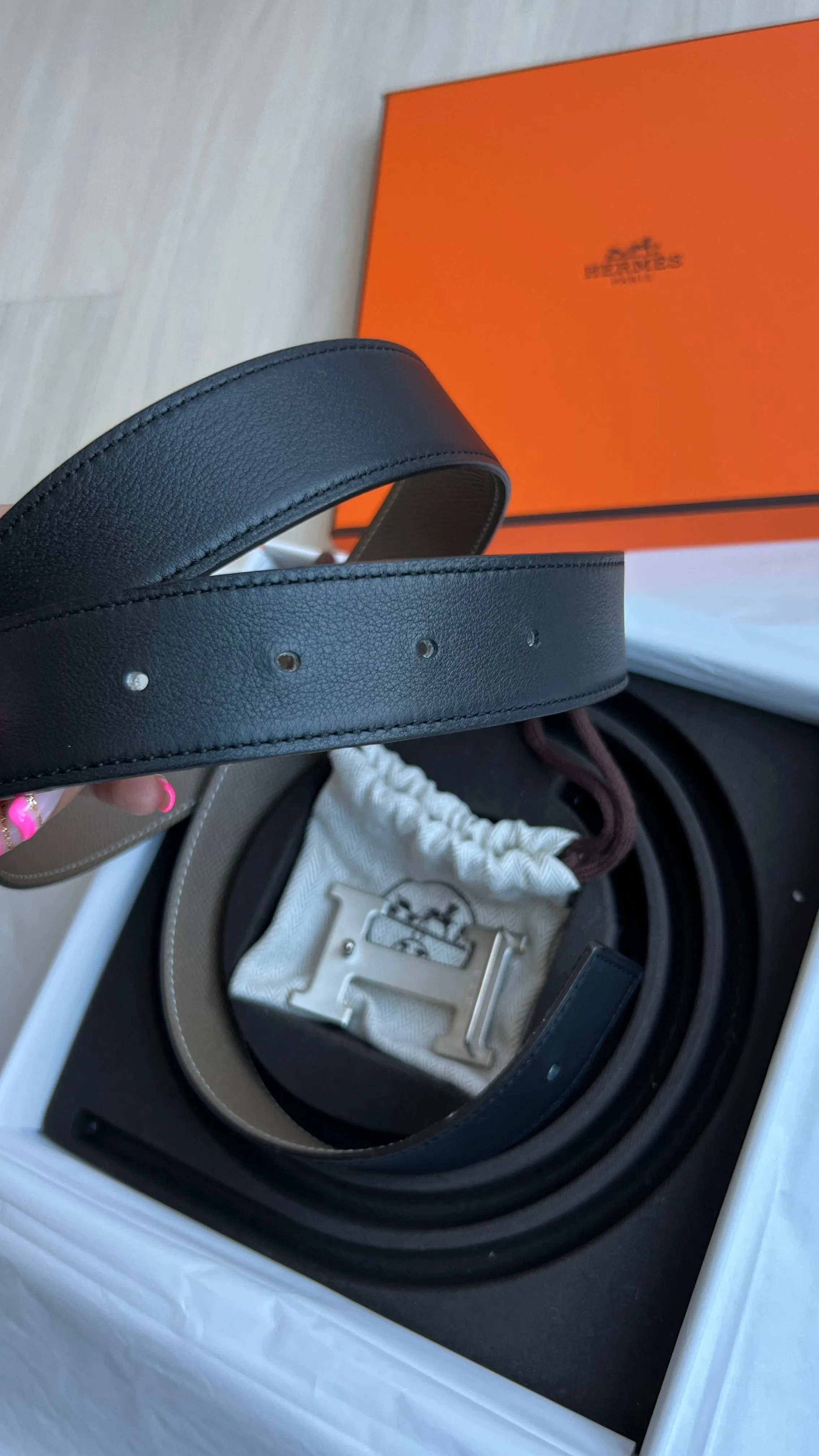 Hermes Reversible Constance H Belt