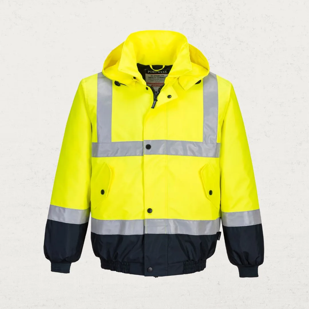 Hi Vis Waterproof Bomber Jacket with 3M Tape