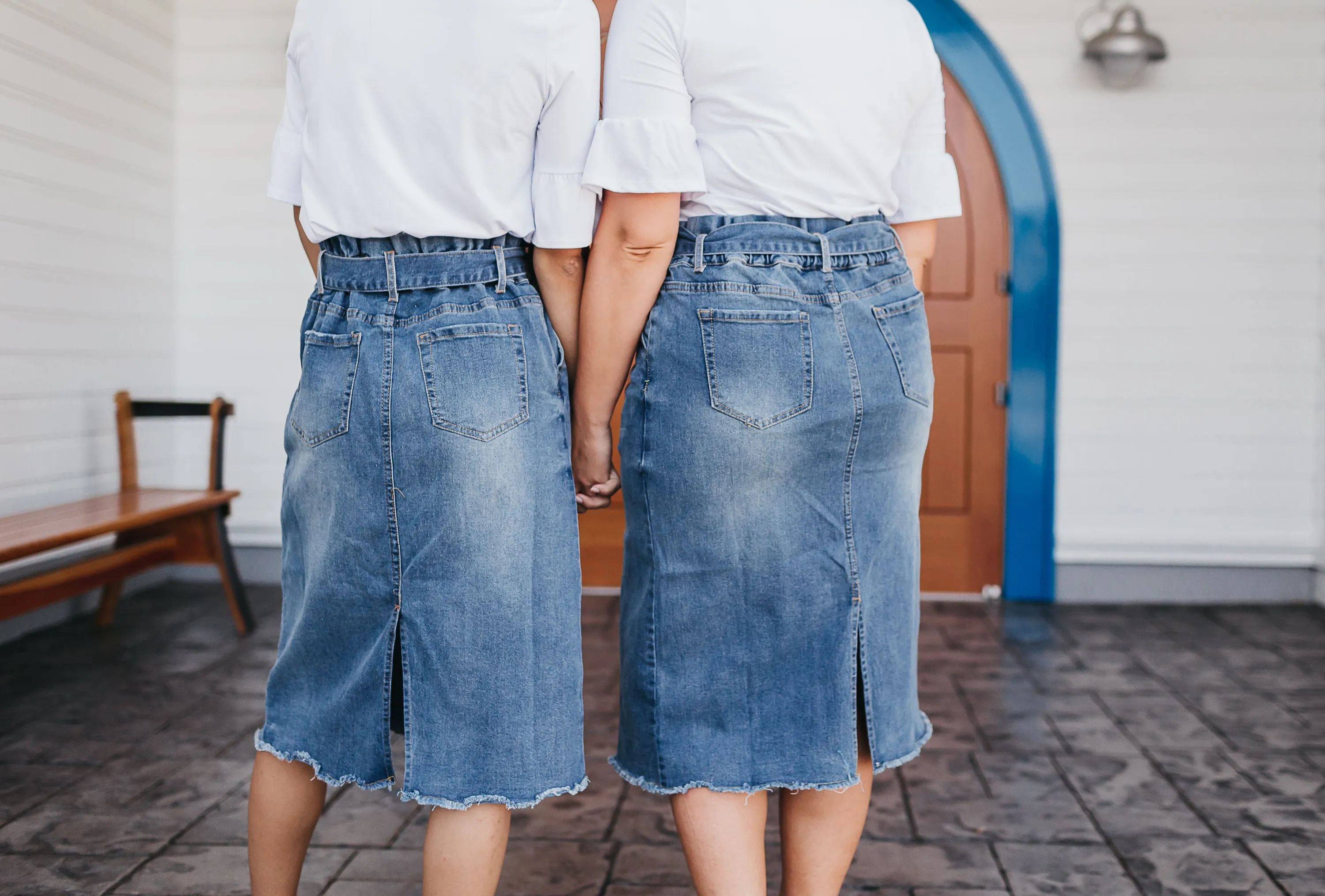 High Waist Stylish Denim Skirt