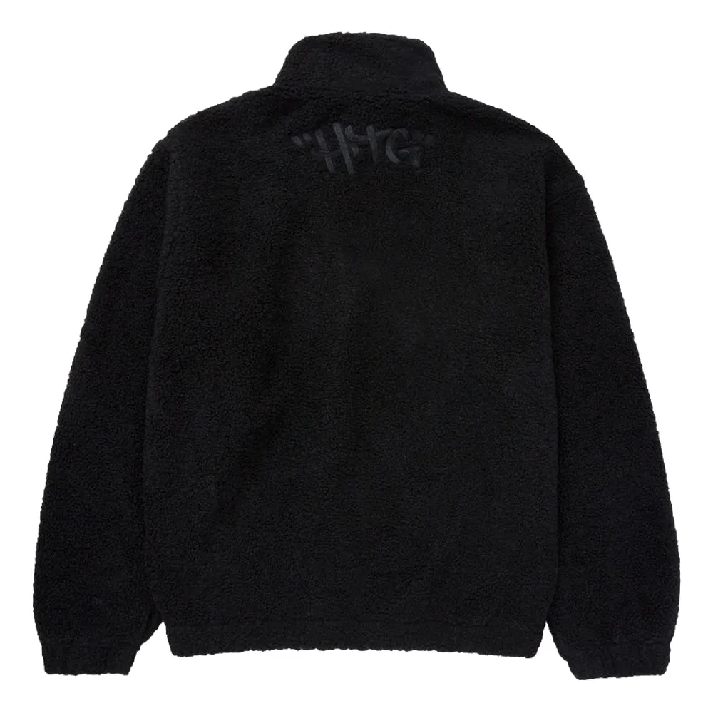 HONOR THE GIFT SCRIPT SHERPA PULLOVER-BLACK