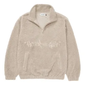 HONOR THE GIFT SCRIPT SHERPA PULLOVER-BONE