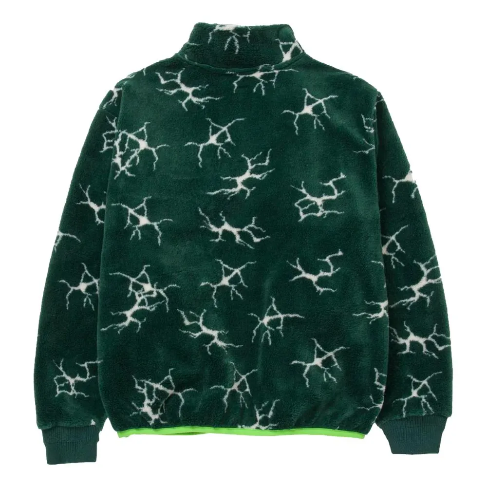 HUF QUAKE SHERPA 1/4 ZIP-GREEN