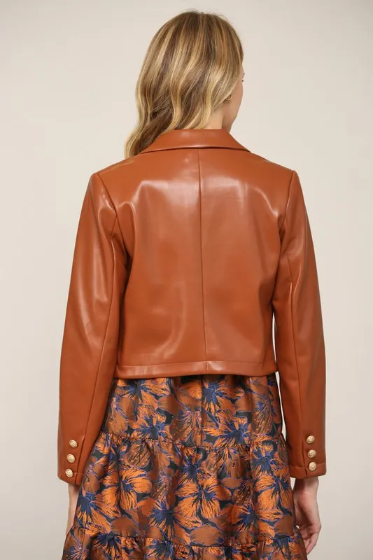 Iris Faux Leather Jacket