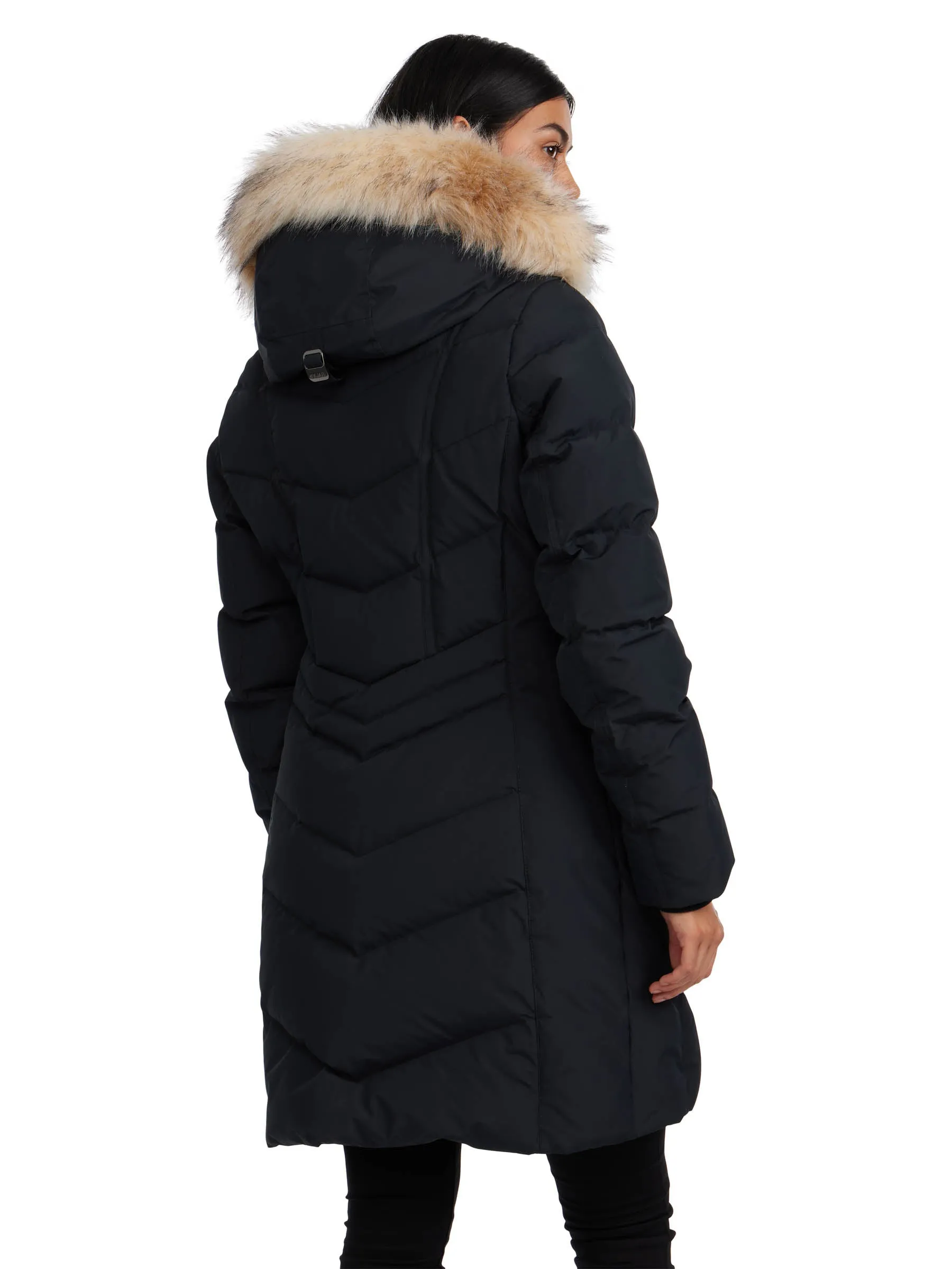 January Women's Quilted Puffer w/ Faux Fur