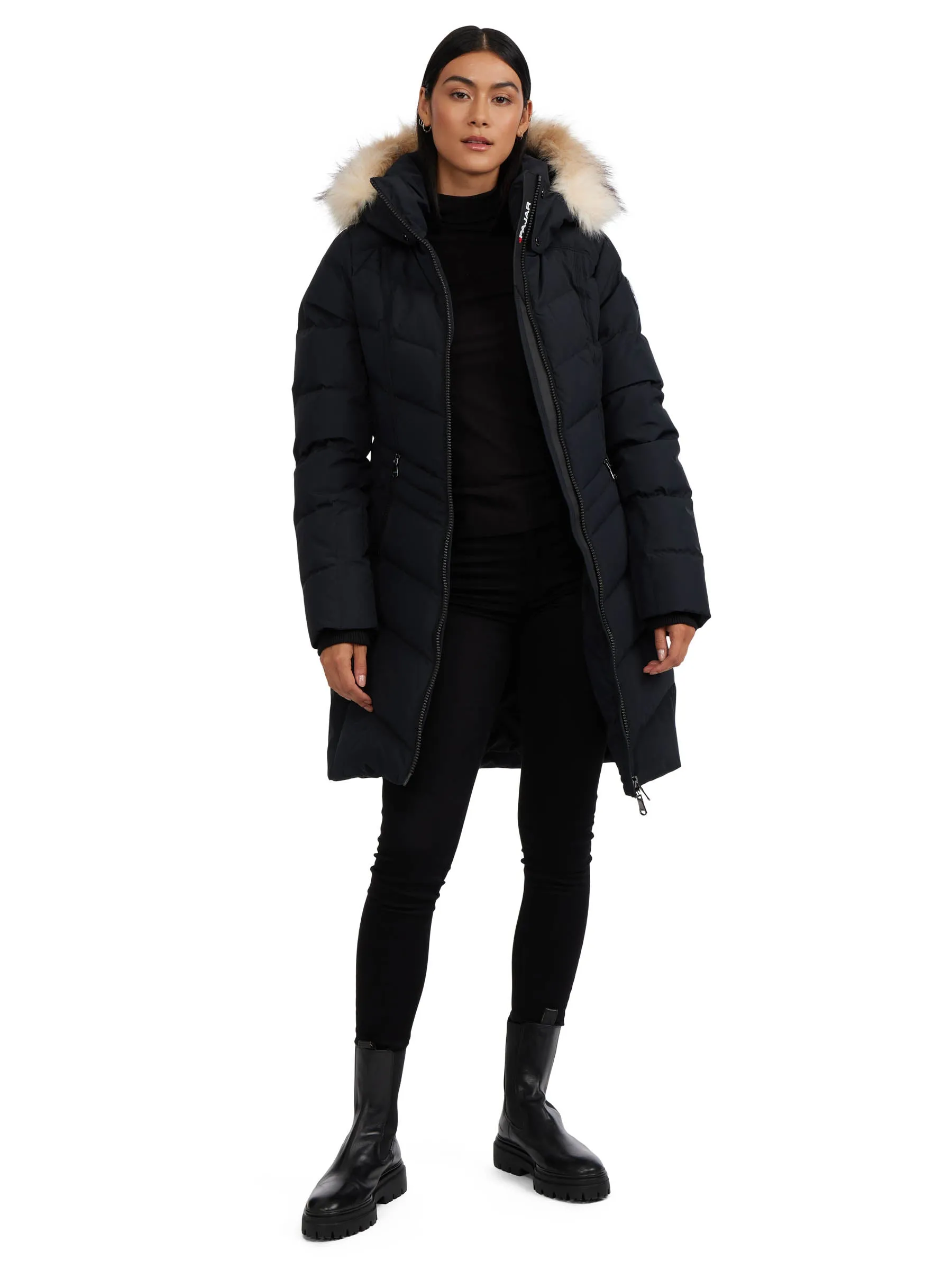 January Women's Quilted Puffer w/ Faux Fur