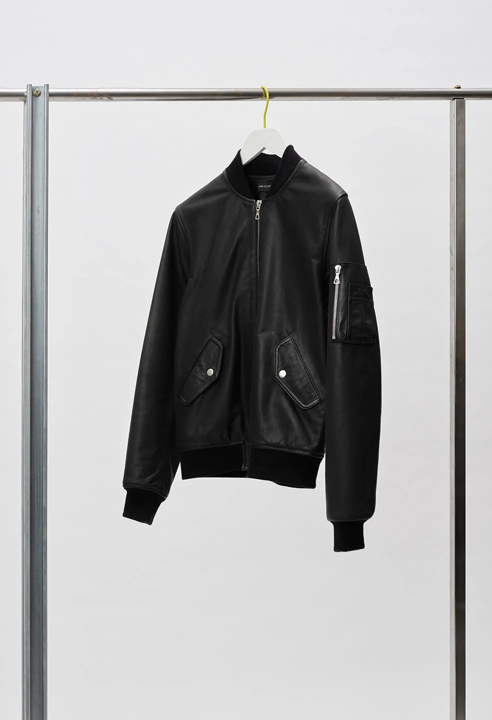 Leather Bogota Bomber / Black