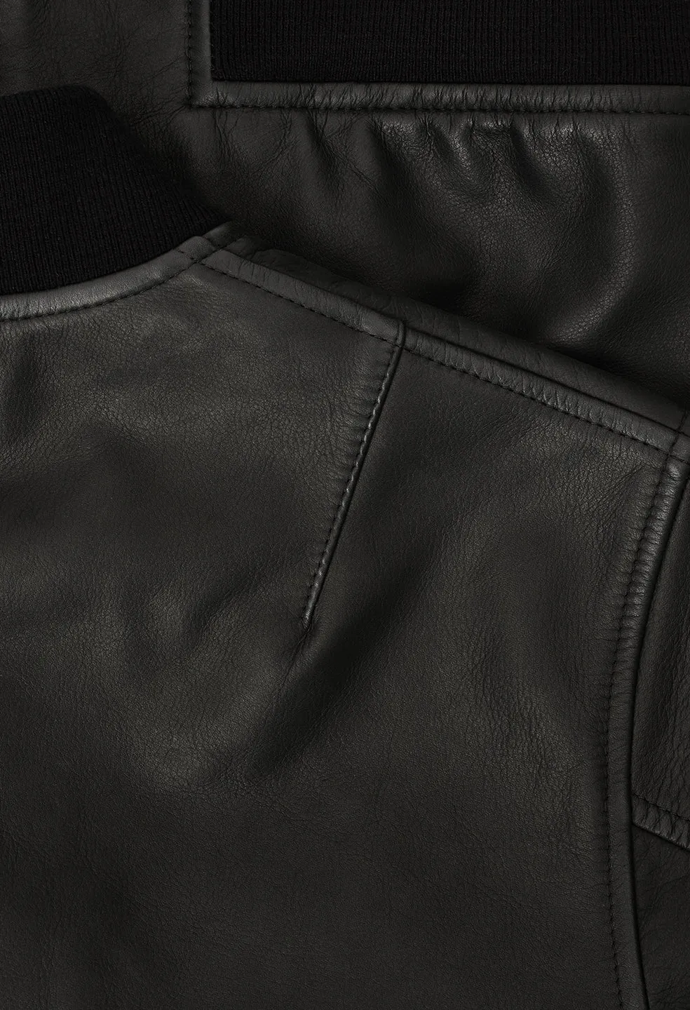 Leather Bogota Bomber / Black