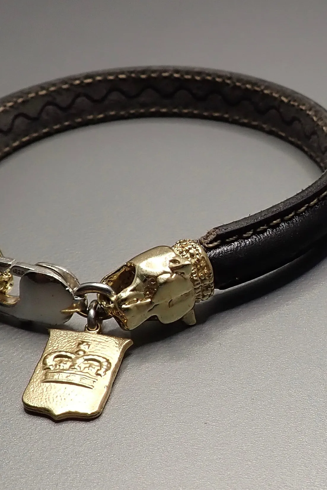 LEATHER LION BRACELET - two made