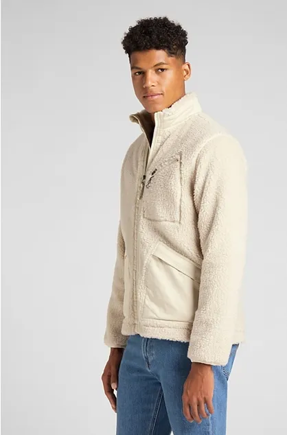 Lee Full Zip Sherpa Jacket L88FNXSX papyrus