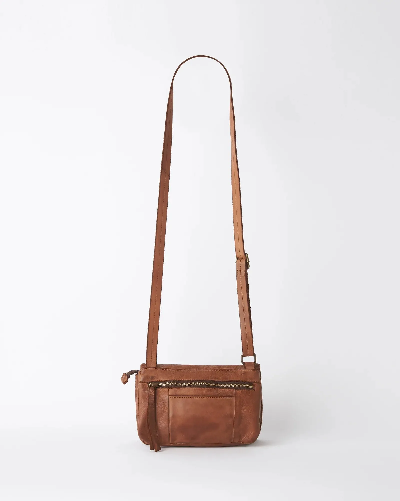 Linea Crossbody (Cognac)