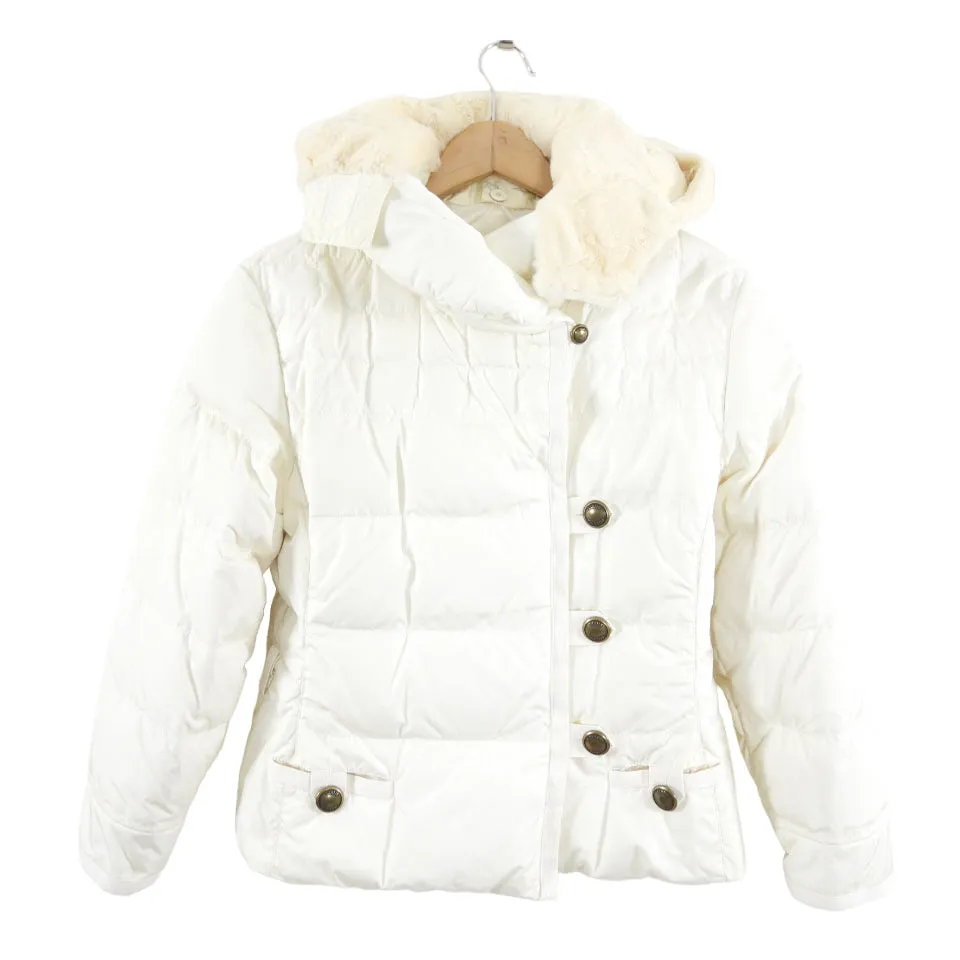 Louis Vuitton Ivory Down Filled Puffer Jacket - S