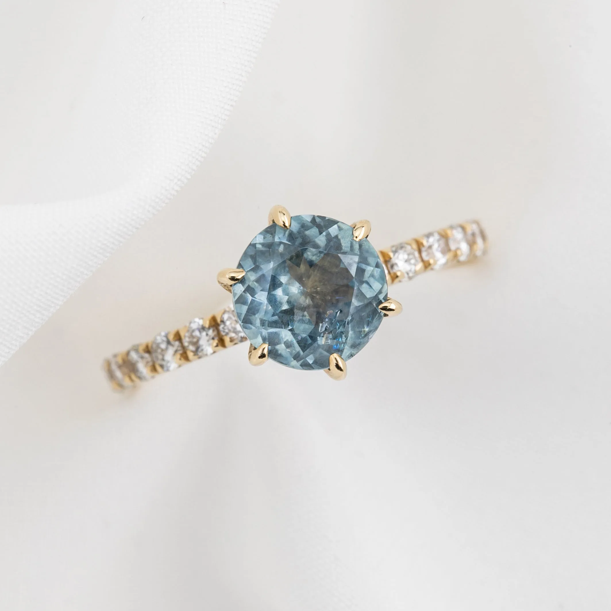 Maria Luxe Ring - 2.06ct Light Blue Montana Sapphire (One of a kind)