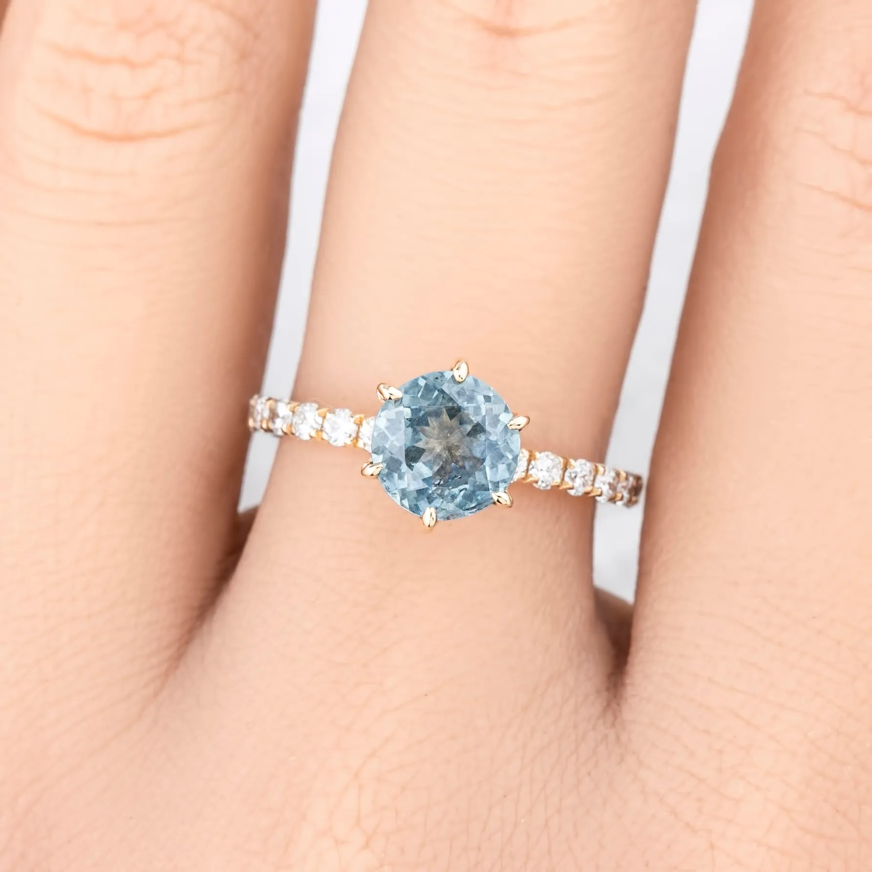 Maria Luxe Ring - 2.06ct Light Blue Montana Sapphire (One of a kind)