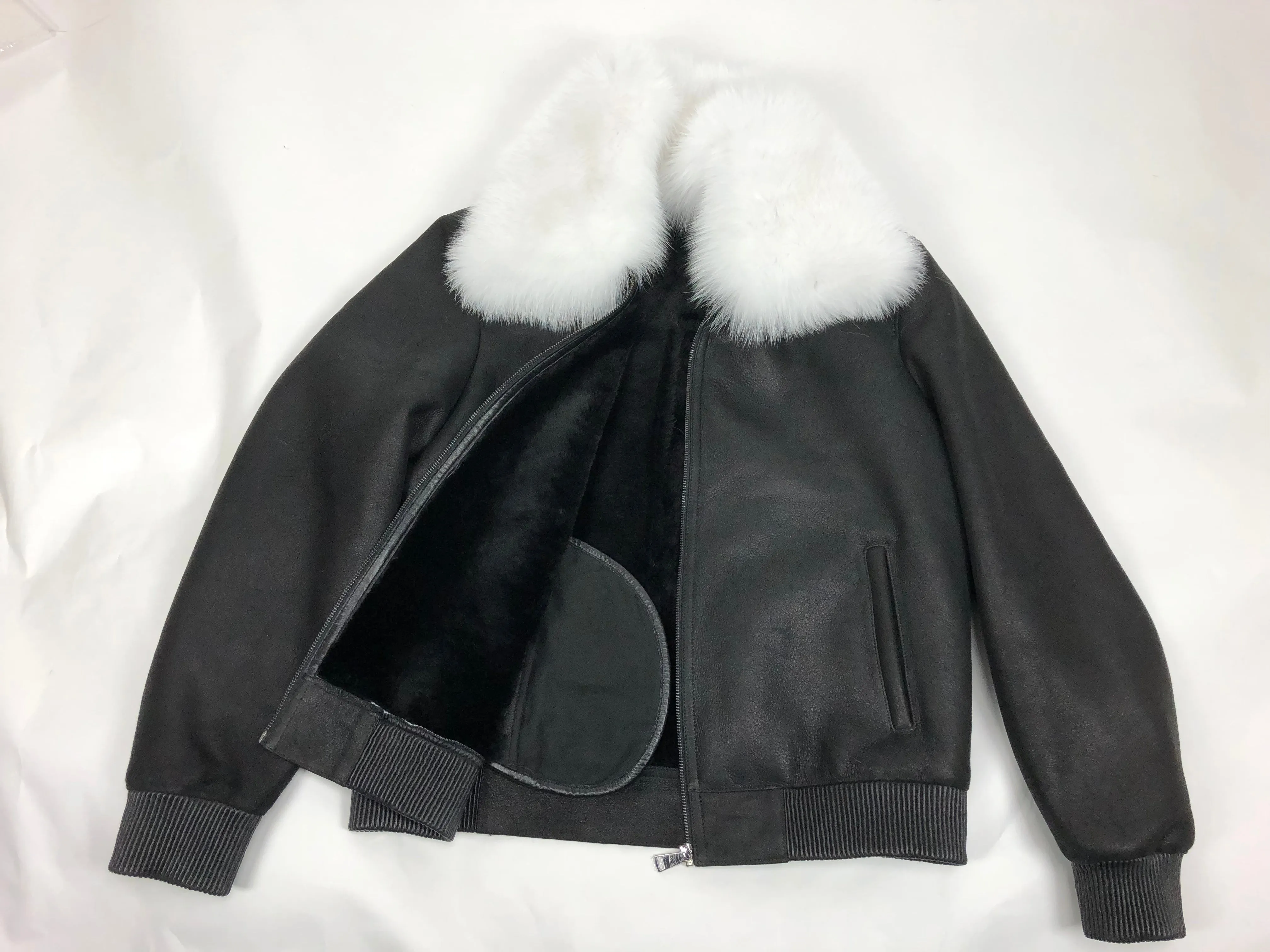 Men's Shearling Baseball Jacket