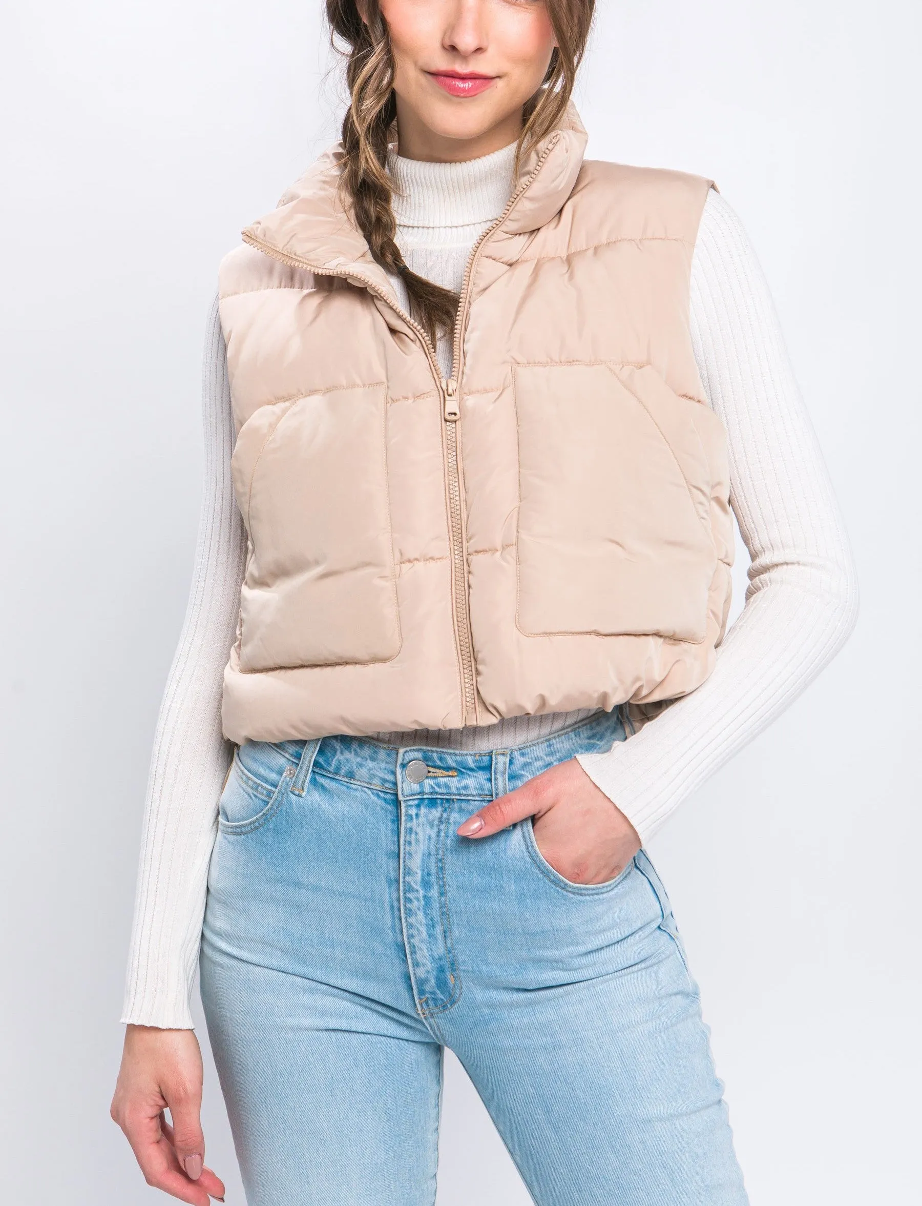 Moonbeam Cropped Vest